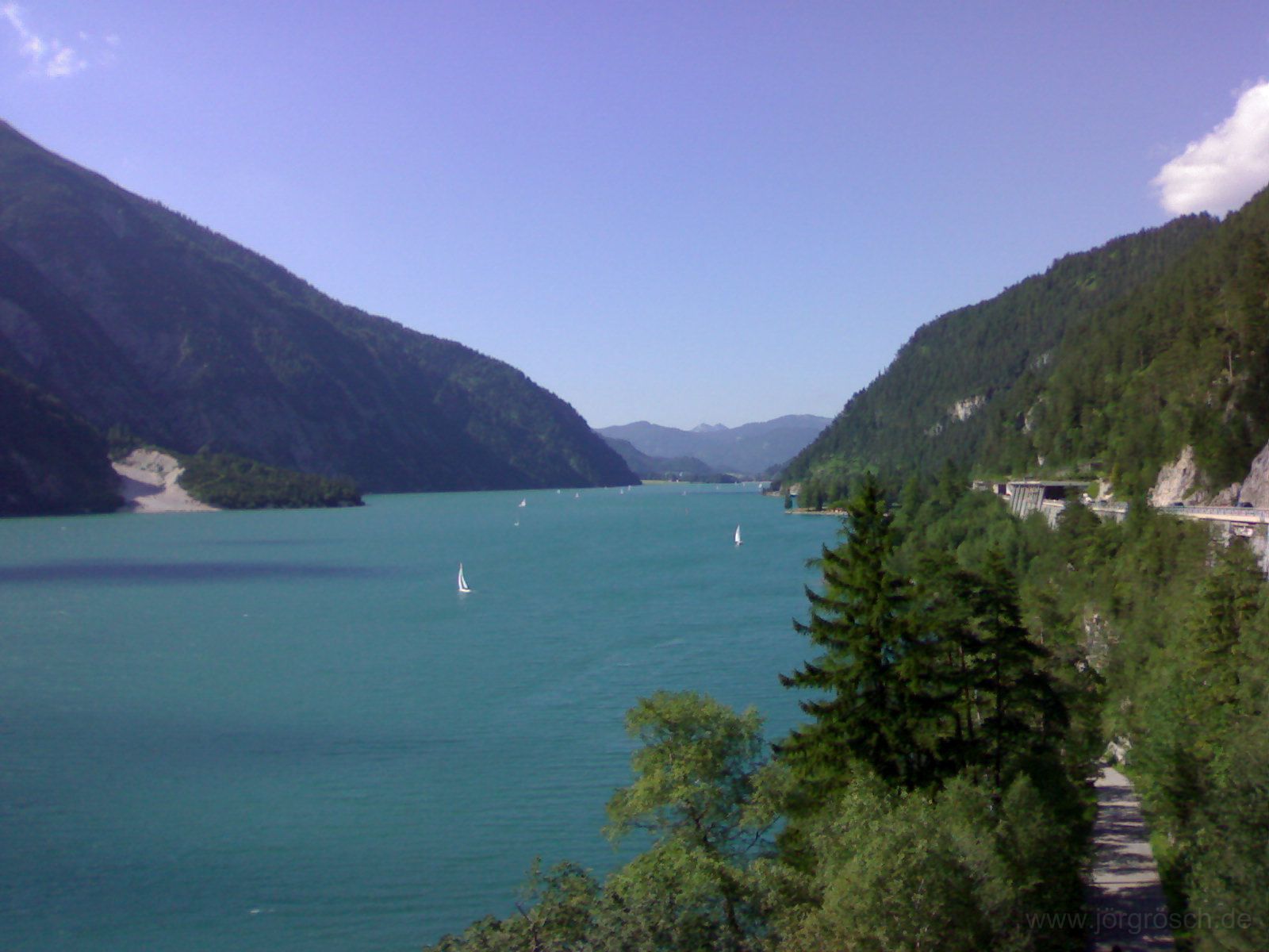 20060702 walchensee.jpg - Blick über den Walchensee